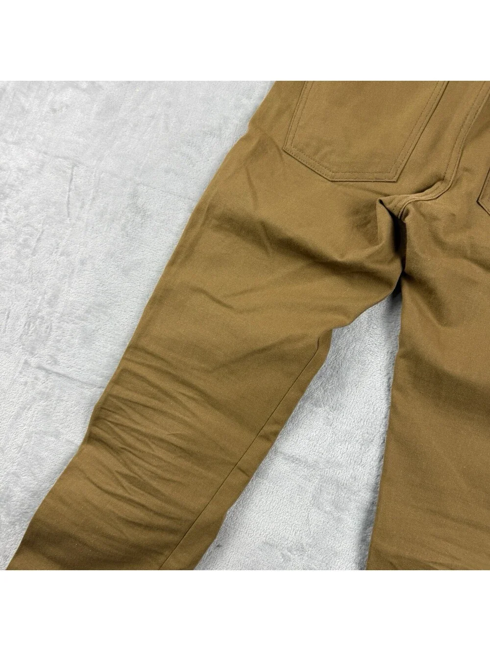 Naked & Famous Denim Men’s Duck Canvas Selvedge Pants Brown Size 31 Button Fly